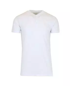 Мужская футболка henley slub Galaxy By Harvic, белый