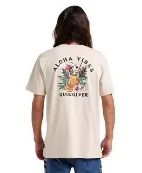Мужская футболка Hi Aloha Vibes Quiksilver, серебряный