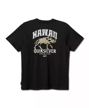 Мужская футболка Hi Boar с коротким рукавом Quiksilver, черный