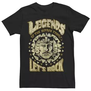 Мужская футболка Hidden Temple Let's Rock с потертым логотипом Licensed Character