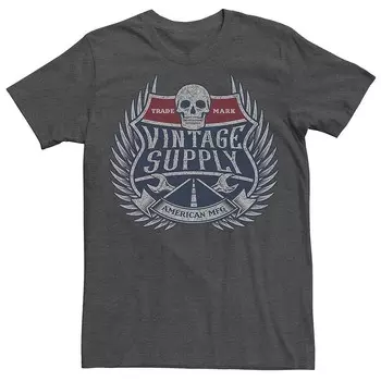 Мужская футболка Highway Vintage Supply с графическим рисунком Licensed Character, цвет Charcoal Heather