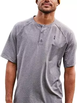 Мужская футболка Hilltop Active с коротким рукавом BASS OUTDOOR, цвет Gargoyle