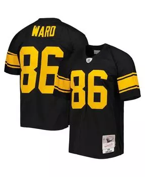 Мужская футболка hines ward black pittsburgh steelers alternate 2008 legacy replica Mitchell &amp; Ness, черный