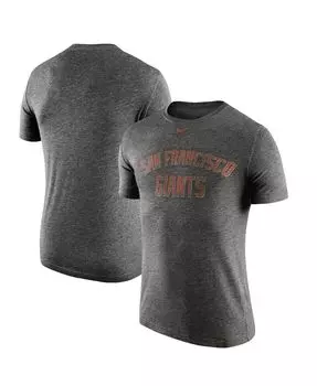 Мужская футболка hither black san francisco giants tri-blend dna performance Nike, мульти