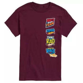 Мужская футболка Hot Wheels со значками Licensed Character