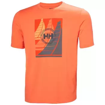 Мужская футболка HP Race Graphic Helly Hansen, оранжевый