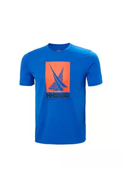 Мужская футболка HP с графическим рисунком Race Helly Hansen, синий