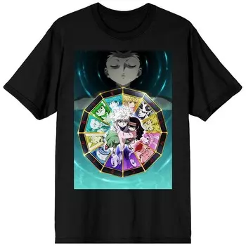 Мужская футболка Hunter x Hunter Rainbow Licensed Character, черный
