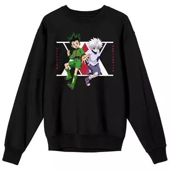 Мужская футболка Hunter X Hunter с рисунком Gon & Killua Licensed Character, черный