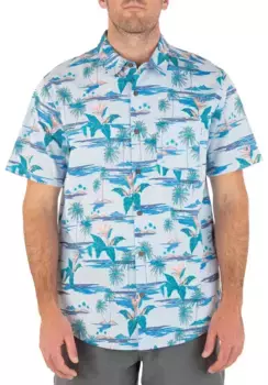 Мужская футболка Hurley One and Only Lido стрейч, светло-голубой