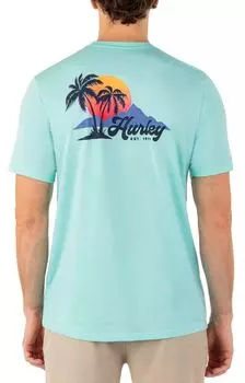 Мужская футболка Hurley с короткими рукавами на каждый день Island Time