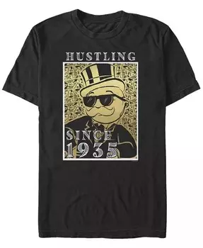Мужская футболка Hustling с коротким рукавом и круглым вырезом Fifth Sun, черный