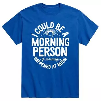 Мужская футболка I Could Be A Morning Person Licensed Character