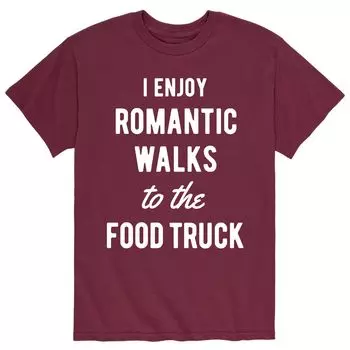 Мужская футболка I Enjoy Romantic Walks Licensed Character