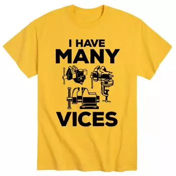 Мужская футболка I Have Many Vices Licensed Character