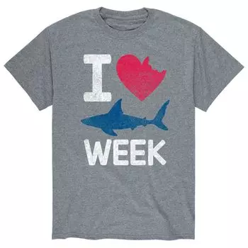 Мужская футболка I Heart Shark Week Licensed Character
