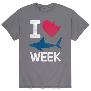 Мужская футболка I Heart Shark Week Licensed Character