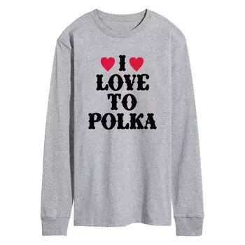 Мужская футболка I Love To Polka Licensed Character