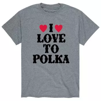 Мужская футболка I Love To Polka Licensed Character