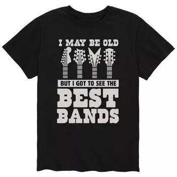 Мужская футболка I May Be Old Best Bands Licensed Character