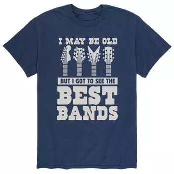 Мужская футболка I May Be Old Best Bands Licensed Character