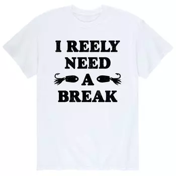 Мужская футболка I Reely Need A Break Licensed Character