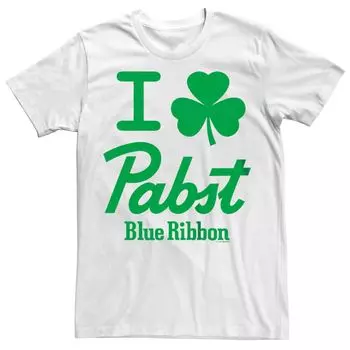 Мужская футболка I Shamrock Pabst с синей лентой ко Дню Святого Патрика Licensed Character