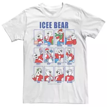 Мужская футболка Icee Bear Emotions с портретными панелями Licensed Character