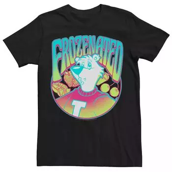 Мужская футболка ICEE Neon Polar Bear с логотипом Frozen Face Licensed Character
