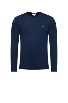 Мужская футболка iconic front logo темно-синяя Lacoste
