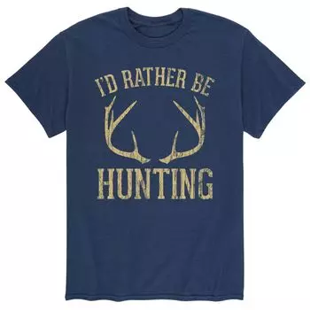 Мужская футболка Id скорее Be Hunting Licensed Character