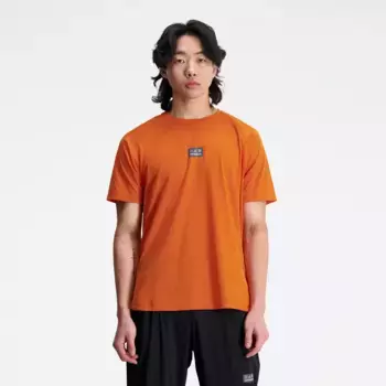 Мужская футболка Impact Run New Balance, оранжевый