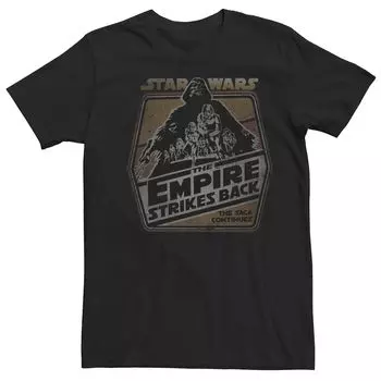 Мужская футболка «Империя наносит ответный удар. Сага продолжается» Star Wars