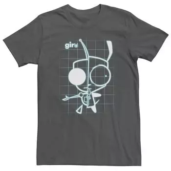 Мужская футболка Invader Zim Gir Schematic Licensed Character