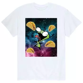 Мужская футболка Invader Zim Gir Space Tacos Licensed Character