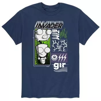 Мужская футболка Invader Zim Lighting Bolt Licensed Character