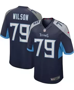 Мужская футболка isaiah wilson navy tennessee titans game джерси Nike, синий
