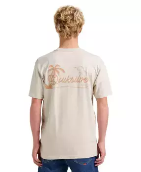 Мужская футболка Island Vibin Quiksilver, серебряный