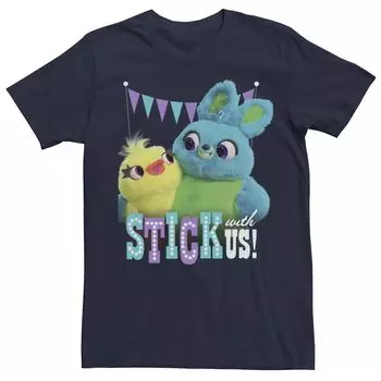 Мужская футболка «История игрушек 4: Утка и кролик» Stick With Us Disney / Pixar