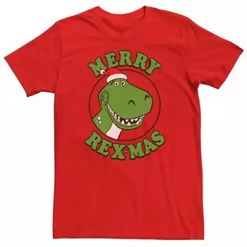 Мужская футболка «История игрушек» Disney/Pixar Merry Rex-Mas Licensed Character