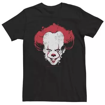Мужская футболка IT Chapter 2 Pennywise Paint Splatter Head Shot Licensed Character
