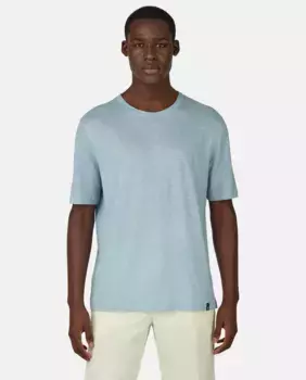 Мужская футболка из эластичного льняного трикотажа Boggi Milano, синий