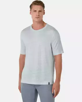 Мужская футболка из эластичного льняного трикотажа Boggi Milano, светло-голубой