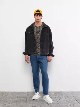 Мужская футболка из чесаного хлопка с круглым вырезом и короткими рукавами с принтом Marvel LCW Casual