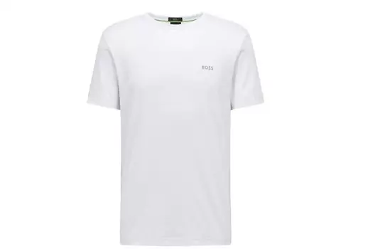 Мужская футболка из джерси для отдыха Hugo Boss-Tariq 10240472 01 100 White Xxl, белый