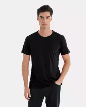 Мужская футболка из хлопка и модала Massana, черный