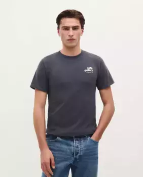 Мужская футболка из хлопка с короткими рукавами Scalpers, темно-серый