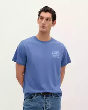 Мужская футболка из хлопка с короткими рукавами Scalpers, синий