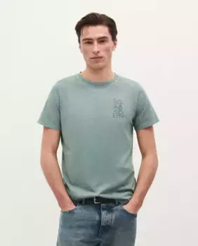 Мужская футболка из хлопка с короткими рукавами Scalpers, цвет Kaki