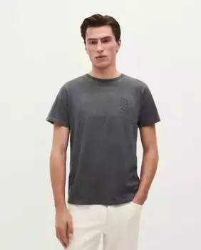 Мужская футболка из хлопка с короткими рукавами Scalpers, темно-серый